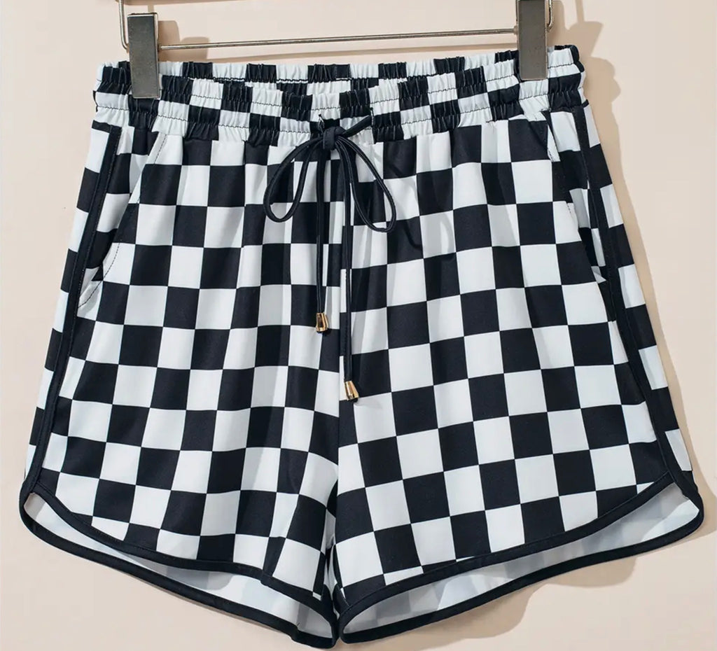 Checkmate checkered shorts